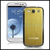 Gold Metallic Brushed Replacement Battery Cover with Black Frame for Samsung Galaxy SIII / i9300