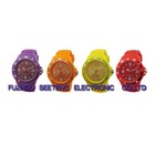 Eco-friendly promotional ladies silicone watch in colors