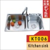 KT006 stainless steel kitchen sink,indian ktichen design,stainless steel sink,free standing sink,farm,campaing sink,kitchen sink