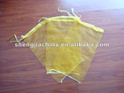 yellow PE mono mesh bag for fruit packing