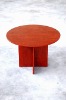 wooden round coffe table