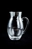 clear glass pitcher