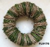 Floral Arrangement Rattan Wreath