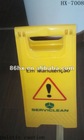 Hot sale yellow plastic caution safety signs