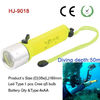 plastic waterproof torch 50M diving flashlight torch