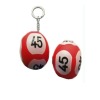 Silicone Lottery Ball Keychain with Factory Price