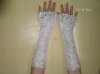 2012 New fashion design white long lace gloves