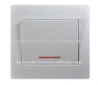 best PC panel europe type 1g wall switch with led indicator light