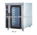 8/10plate hot air rotary oven