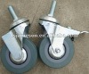 gray rubber castor or PVC caster industry wheel