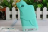 Cute Laying Cat Silicone Soft Cover Skin Back Case for ipod touch 4