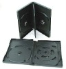 PP 20mm 4 discs black dvd case with eco-friendly