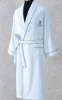 100% terry cotton white plain bath robe for adults