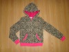 2012 fashion Leopard printed winter jacket with hooded