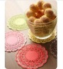 2012 romatic style silicone lace cup mat/ lace coaster