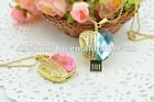 cheap fashion pink and green blue apple design jewelry usb flash drive