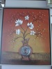 100% handmade new oil painting, jade flower, can paint for you according to your requirements/specifications.