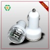 New 5V 2.1A mini dual USB car charger for iPad/iPhone