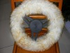 Long Wool Sheepskin Car Steering Wheel Cover