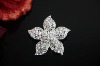 Crystal Starfish Flower Bridal Brooch