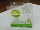 pvc packaging shopping handle bag with button