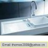 2012 Ceramic Kitchen Basin (With faucet hole)