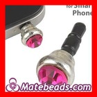 Crystal Earphone Jack Plug Accessory for Smart Phone