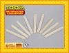 natural color round edge disposable bamboo ice cream stick