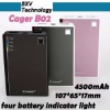 Universal portable power bank 4500mAh portable charger Cager B02 mobile power bank for iPad iPhone MP4 PSP GPS digital device