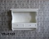 White Hanging Cabinet with two drawers