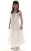 White Organza Sparkle Junior Bridesmaid Dress