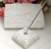 Elegant Ivory Wedding Guest Book with Penholder Set