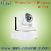 wireless Pan/tilt IR IP camera with 5m IR distance,H.264 compression,IR CUT function.