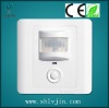 PIR motion sensor wall mounted light switch with mechanical button