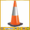 700mm Flexible Orange Traffic Cone With Black PVC Base