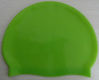 green swimming cap with customized logo