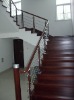 Stainless Steel + wood stair handrail