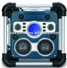 blue backlit LCD display shockproof and waterproof radio