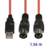 PD330 USB MIDI Cable for Keyboard Piano Audio Record Device