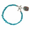 Turquoise Sterling Mosaic Inlay Toggle Bracelet