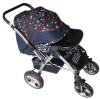 2012 new design sports version waterproof folding baby stroller with front food tray(688-6)