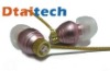 2012 Hot!!! Metalic Earphone for computer earphone