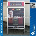 good quality aluminum Double Sides Poster A board With Top Header