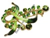 fashion alloy brooch,with enamel&rhinestone