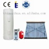 split pressurized copper coil solar hot water controller system