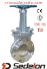 Flange knife gate valve