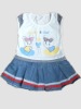 100% cotton baby girl summer dress