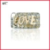 Free shipping new design with crystal MT12021036 love brooch