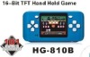 HG-810BB THE LATEST PORTABLE HANDHELD SYSTEM, W/101 GAMES, 16 BITS CPU, 2.5 INCH TFT, AV OUTPUT FUNCTION