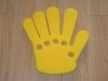 new design sponge material foam hand with cup holder